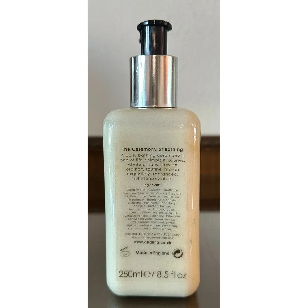 Abahna White Grapefruit‎ & May Chang 8.5 oz / 250 ml Hand Cream RARE